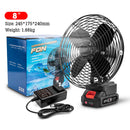 #A 8 inch Portable Fan 2 Gears Adjustable High Power Fan for Makita Lithium Batt