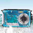 Waterproof Digital Camera 1080P HD 2.4MP Underwater Video Recorder (Blue) Newly