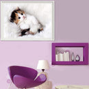 White Adorable Cat 5D Diamond DIY Painting Craft Kit Home Decor