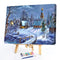 Snowy village 50x40cm Oil Paint By Numbers Picture DIY Painting HY2106002