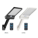 56LED Solar Motion Sensor Wall Light Remote Control Street Lamp (Black)