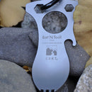 Portable Multifunction Opener Camping Tool Bottle Opener Stainless Steel Spoon