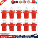 10pcs T5 B8.5D LED Car Light Auto Dashboard Instrument Light Bulbs (Red) Newly