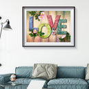 5D DIY Full Drill Diamond Painting LOVE Cross Stitch Craft Kits Home Wall Arts