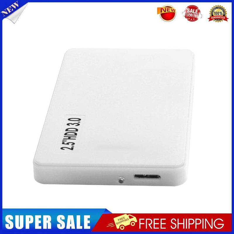 2.5 HDD SSD Case SATA to USB 3.0 Hard Drive Enclosure Support 8TB (White)