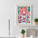 Oil Paint Painting Girl By Numbers Coloring Picture Drawing