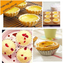 10pcs Egg Tart Aluminum Cupcake Cake Cookie Mold Lined Tools Tin Baking L7Z5
