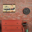 Airplane Sesy Lady Retro Metal Plate Tin Sign Plaque for Bar Pub Club Cafe