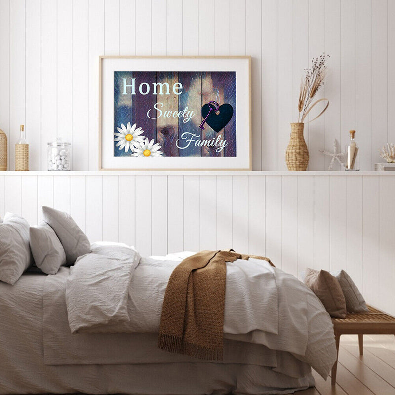 5D DIY English Home Full Round Drill Diamond Painting Kit Artwork Picture