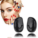 1 Pair Salon Hair Dye Silicone Ear Cover Barber Shop Anti Staining(Black) Newly