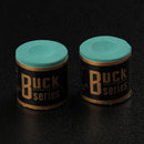 2pcs Billiard Chalks Pool Cue Stick No-slip Snooker Accessory (Dark Green)