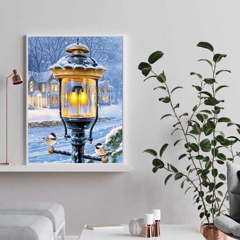 Street Lantern 5D DIY Diamond Painting Kits Full Round Drill Wall Decor