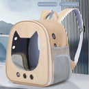 Pet Carrier Bag Clear Dog Cat Travel Breathable Outdoor Backpack (Beige) Newly