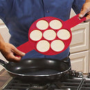 Pancake Egg Ring Maker Silicone Nonstick Kitchen Cooking Tool With 7 Holes