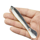5pcs Artificial Soft Loach Fishing Lures + 5pcs Barbed Jig Hooks (White) Newly