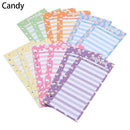 12 Pieces School Office Tools Binder Budget Sheets Candy Print Expense Tracker