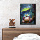 Rain Owl Oil Paint by Numbers Hand Painted Frameless Picture Home DIY Ornam