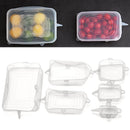 Fresh Lids Cookware Bowl Cover Stretch Suction Round Square Silicone Lid
