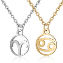 Jewelry Fashion Clavicular Chain Symbol necklace Pendant 12 Constellations