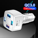 #A 4USB Car Chargers 4 Ports Charging Head PC Fireproof Fast Charging Adapter