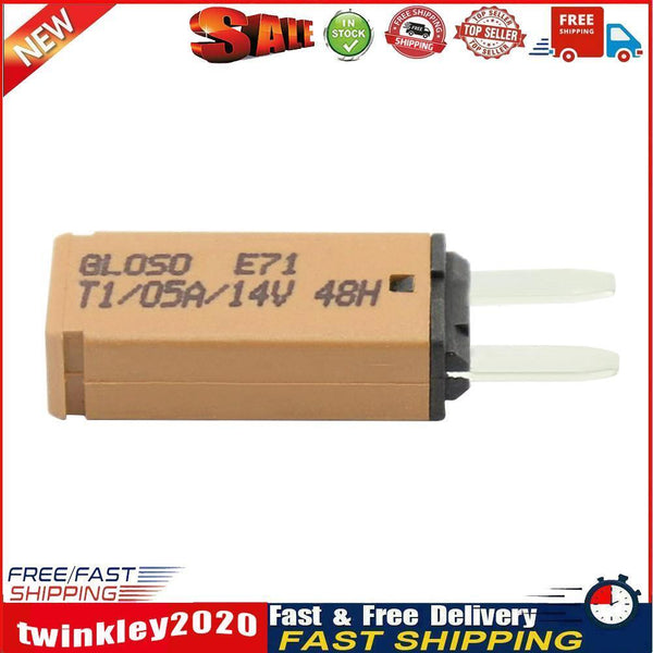 DC 14V Auto Reset Mini Circuit Breaker Blade Fuse for Car Boat(5A Brown) Newly