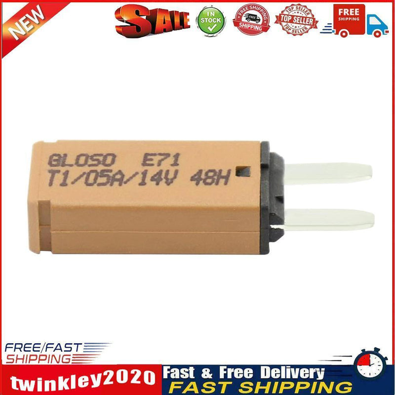 DC 14V Auto Reset Mini Circuit Breaker Blade Fuse for Car Boat(5A Brown) Newly