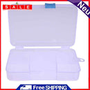 5x Plastic Adjustable Box Divider Clip Lock Jewelry Earring Case for Kol
