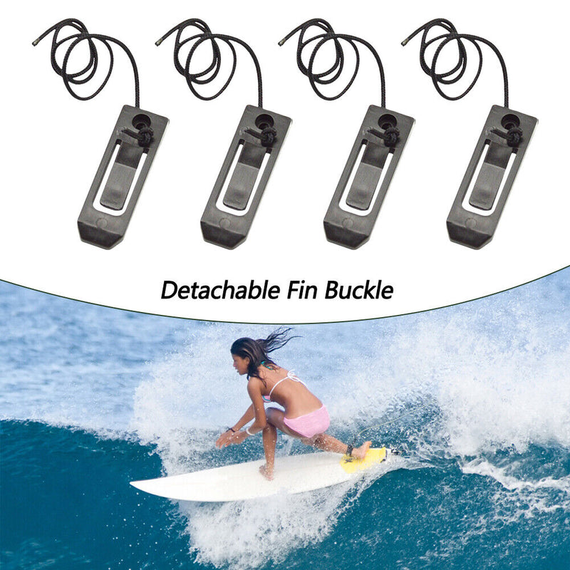 4pcs Longboard Surfing Fins Clip Nylon Longboard Fittings Detachable Access