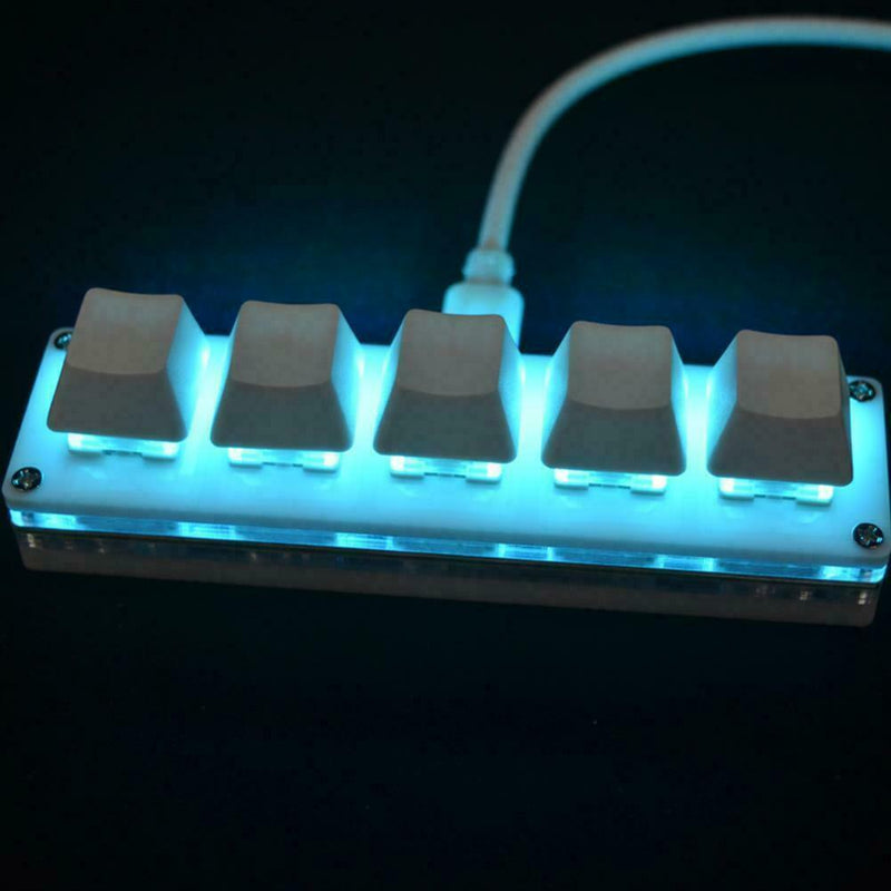 5-key Computer Desktop Keyboard LED Light Backlit Custom Shortcut Keys P1O9