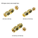18pcs SMA Copper Set 90 Degree Male Female Coaxial Connector Converter Adapter
