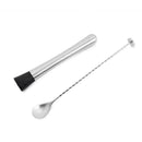 Steel Cocktail Muddler Wine Stirrer Ice Crusher Tools Stick Bar O2Z5 Z5U6