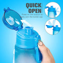 Water Bottle with Time Marker Portable Water Bottle for Kids (Blue Shade) Newly