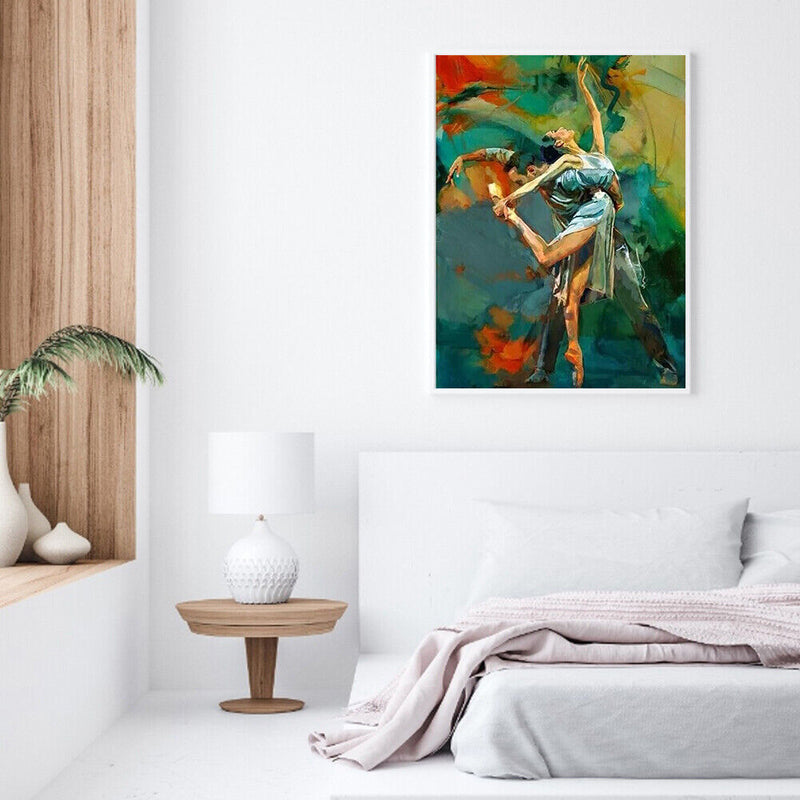 Dancing Couple Oil Paint By Numbers Kits Canvas DIY Picture Wall Art Crafts