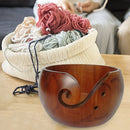 Handmade Wooden Yarn Bowl Crochet Organizer Storage Knitting Holder (A) Newly