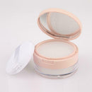 Empty Plastic Box Handheld Loose Jar With powder puff Cosmetic Travel F9A4