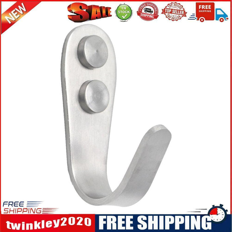 Stainless Steel Door Hook Set with Screws Clothes Hat Wall Hanger (3mm)