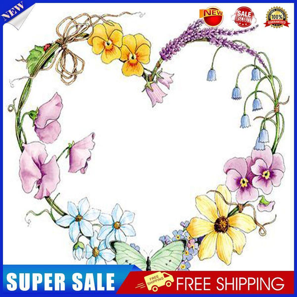Flower Love Garland Oil Paint By Numbers Kits Picture Wall DIY Home Decor