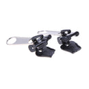 6pcs/set Universal Fix Zipper Repair Kit Replacement Zip Slider(Half black)