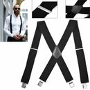 Dress Sturdy Strap Clip Clip-on Adjustable Trousers Belt Braces Suspenders