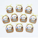 With Bowknots DIY Wood Chips Hanging Ornaments Wooden Craft Easter Decorations