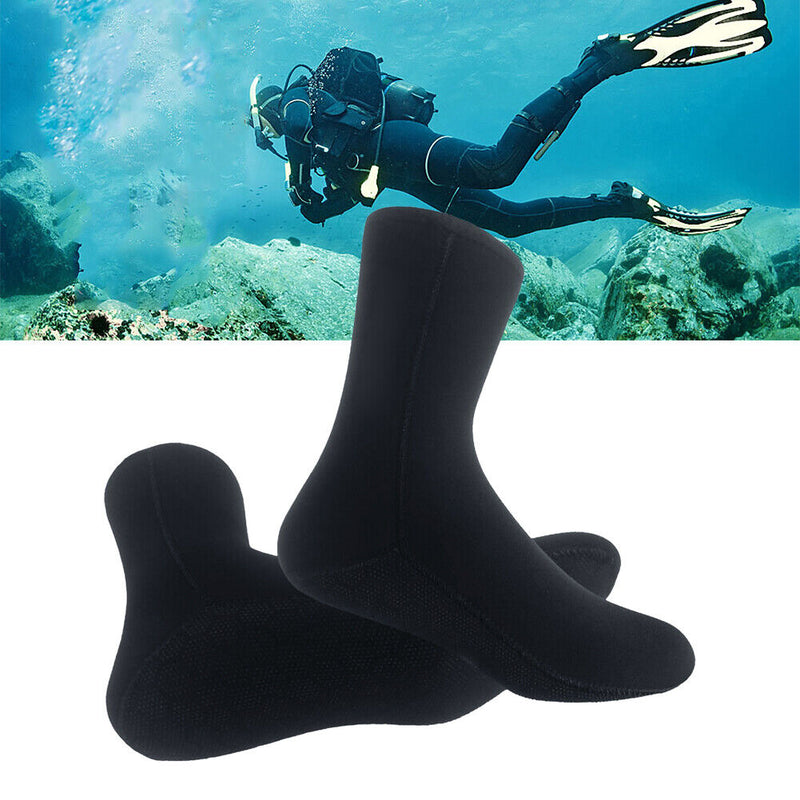5mm Neoprene Diving Socks Women Men Non-slip Snorkeling Surfing Socks (XS) Newly