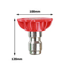 1/4 inch Quick Connect Pressure Car Washer Lance Spray Nozzle Tip (Red)