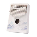 17 Keys Kalimba Wood Thumb Finger Piano Musical Instrument for Beginner (D)