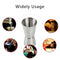 Steel Double Single Shot Measure Spirit Bar Cocktail Cup Drink T5X2
