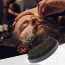 Men Shaving Brush Portable Boar Bristle Beard Brush Facial Beard Cleaning Tool