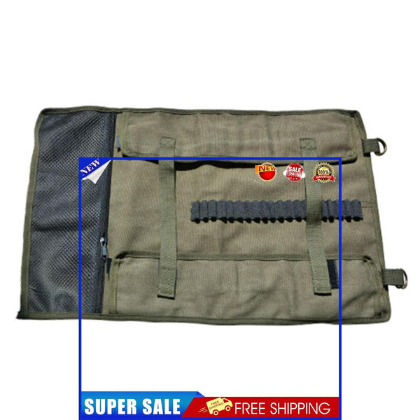 Camping Tools Storage Bag, Nail Hammer Stakes Pegs Organizer (Dark Green L)