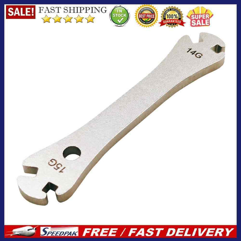 14 15G Bike Spoke Tools Bicycle Wheel Spoke Wrench Fastening Correction Too