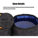 Hiking Drinking Feeding Bowl Collapsible Outdoor Pet Double Bowl Feeding Bag