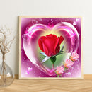 5D DIY Full Square Drill Diamond Paint Heart Rose Mosaic Rhinestone Drawing Kit