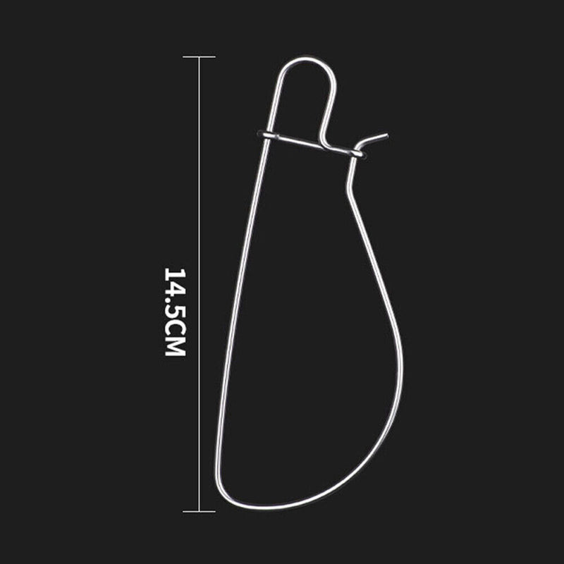 7pcs Stainless Steel Live Fish Lock Buckle with Reel Tackle Tools (Blue) Newly